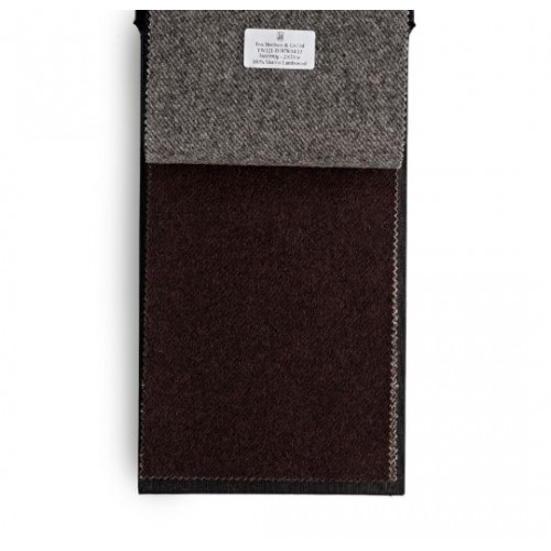 Exmoor Overcoating Chocolate Twill